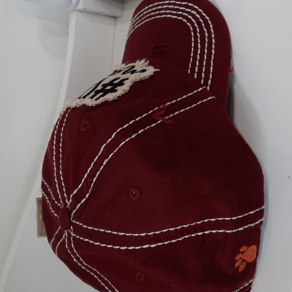 #Dog Momma Baseball Hat Cap Headwear Vintage Look KBETHOS NWT Burgundy - Picture 7 of 10